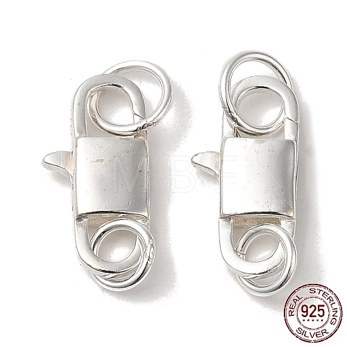 925 Sterling Silver Lobster Claw Clasps STER-D006-16S-1