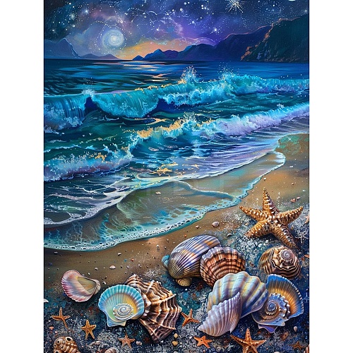 Sea Animal Theme DIY Diamond Painting Kit PW-WG3244B-06-1