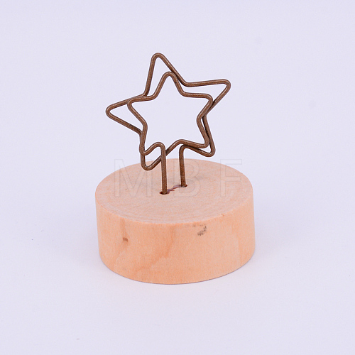 Wood Name Card Holder AJEW-WH0119-14-1