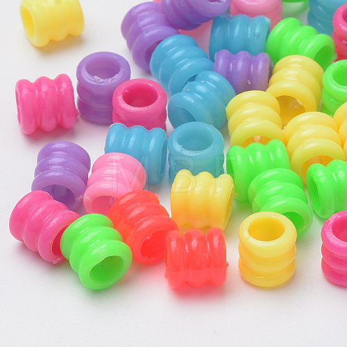 Acrylic European Beads MACR-S272-10-1