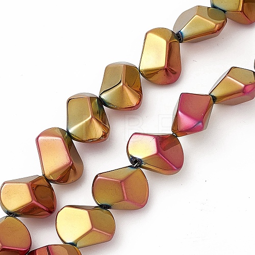 Full Plated Electroplate Glass Beads EGLA-Q066-FP02-1