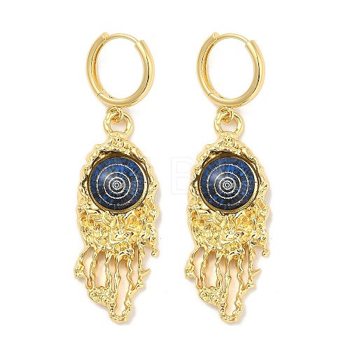 Rack Plating Brass Dangle Earrings for Women EJEW-M260-24G-01-1