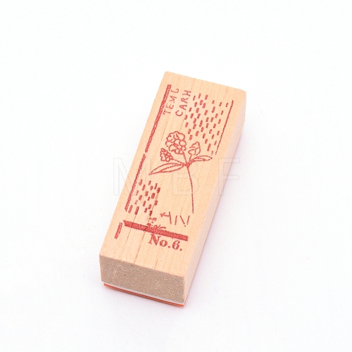 Wooden Stamps AJEW-WH0018-64E-1