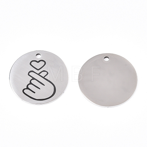 Non-Tarnish 201 Stainless Steel Pendants STAS-T064-38P-29-1