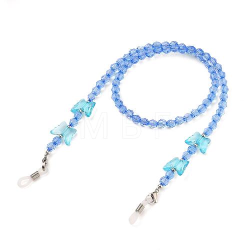 Butterfly Design Eyeglass Chains for Women AJEW-EH00255-01-1