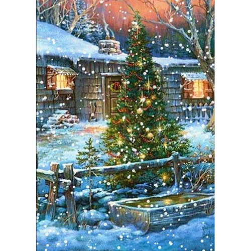 Christmas Tree DIY Diamond Painting Kit PW-WG90D4D-02-1