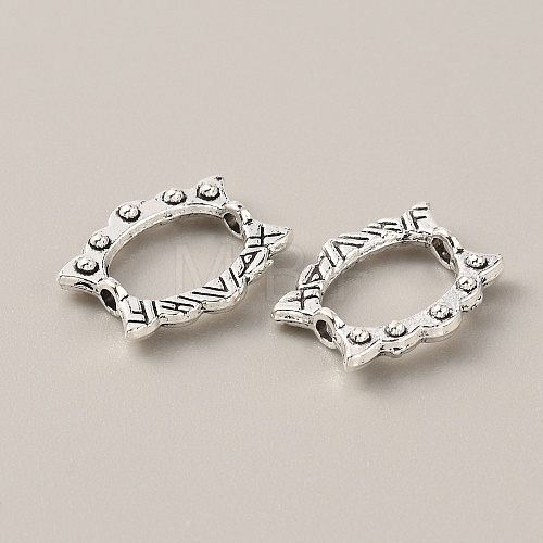 Tibetan Style Alloy Bead Frame FIND-WH0034-45AS-03-1