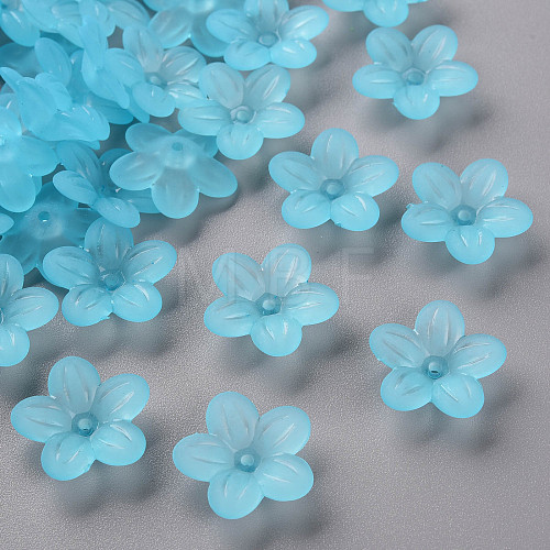 Frosted Acrylic Bead Caps MACR-S371-08A-755-1