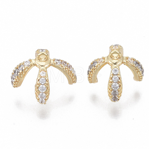Brass Micro Pave Cubic Zirconia Peg Bails Charms KK-S348-472-NF-1