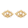 Brass Stud Earrings KK-U058-63A-G-4