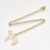 201 Stainless Steel Pendant Necklaces NJEW-T009-JN037-2-45-2