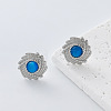 304 Stainless Steel Resin Stud Earrings for Women OH3456-5-1