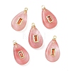 Cherry Quartz Glass Pendants KK-D289-28C-G-1