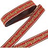 Ethnic Embroidery Polyester Flat Ribbons OCOR-WH0060-38C-1