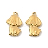 304 Stainless Steel Pendants STAS-G358-07G-02-1