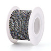 Iron & ABS Imitation Pearl Cup Chains CH-T007-01A-03-2