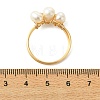 2Pcs 2 Colors Copper Wired Natural Pearl Finger Rings RJEW-JR01036-5