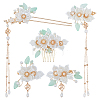 1 Set Alloy & Resin Hair Sticks OHAR-WR0001-06-1