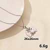304 Stainless Steel Insects Pendant Necklace BX4246-9-1