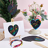 DIY Valentine's Day Heart Scratch Art AJEW-WH0308-909-4