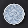 DIY Christmas Tree Pattern Cup Mat Silicone Molds DIY-E055-15-3