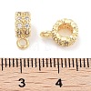 Brass with Cubic Zirconia Pendants KK-P271-07G-3