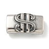 Tibetan Style 304 Stainless Steel Slide Charms/Slider Beads STAS-L274-005AS-01-1