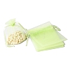 100Pcs Rectangle Organza DIY Craft Drawstring Bags PW-WG69155-14-1