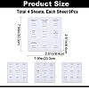 4 Sheets PVC Adhesive Coffee Syrup Label Stickers STIC-WH0003-011-2