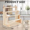 1 Set Multi-layer Wooden Jewelry Display Riser Stands for Stickers ODIS-NB0001-73-2