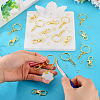 30Pcs Iron Split Key Rings FIND-TA0011-16-7