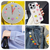 30Pcs 6 Colors Resin Buttons BUTT-TA0001-57-9