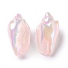 UV Plating Rainbow Iridescent Acrylic Beads OACR-E007-04E-2