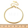 304 Stainless Steel Snake Chain Bracelets for Women BJEW-U019-04G-02-5