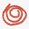 Opaque Solid Color Glass Beads Strands EGLA-A034-P2mm-D03-2