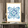 US 1 Pc Floral PET Hollow Out Drawing Painting Stencils DIY-MA0001-41-6