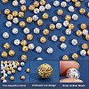 120Pcs 2 Styles Brass Beads KK-SC0007-96-5