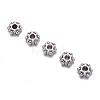 Tibetan Style Flower Spacer Beads X-AA0528-2