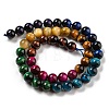 Gradient Color Natural Tiger Eye Beads Strands G-M413-A01-02-1