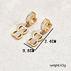 Stainless Steel Romantic Eight-shaped Hoop Earrings KF3833-2-5