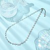 Saint Patrick's Day 304 Stainless Steel Clover Link Chain and Paperclip Chain Necklaces for Women NJEW-JN06170-1