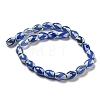 Blue Tibetan Style dZi Beads Strands TDZI-NH0001-C09-01-3