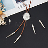 Alloy Cord Ends FIND-WH0161-54P-4