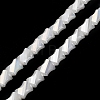 Electroplated Glass Beads Strands GLAA-G092-A-03-2