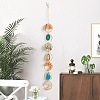 Natural Mixed Gemstone Wind Chime HJEW-P015-07-3