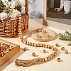 120Pcs Pinewood Large Hole European Beads WOOD-OC0003-81A-5