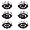 Evil Eye Shape Appliques LS-DIY-WH0401-33-1