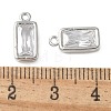 Brass Micro Pave Cubic Zirconia Pendants KK-P290-29P-3