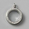 Alloy Crystal Rhinestone Locket Pendants FIND-WH0061-50A-P-1