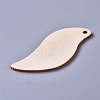 Unfinished Blank Poplar Wood Big Pendants WOOD-D021-15-2